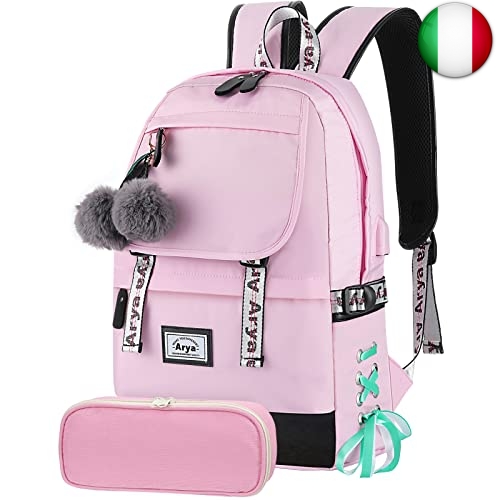 Arya Zaino Scuola Elementare Bambina Zainetto Ragazza Borsa Scuola Media  732694208065