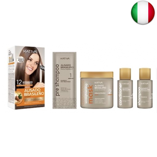 Kativa - Kit per liscio brasiliano (cheratina), confezione da 1 pezzo  7750075053236